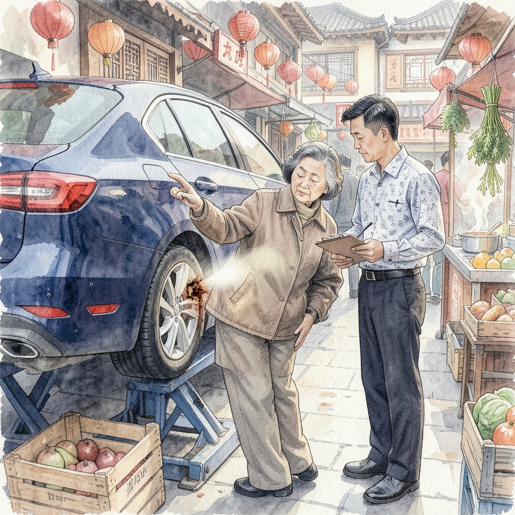 定期检查车辆底部