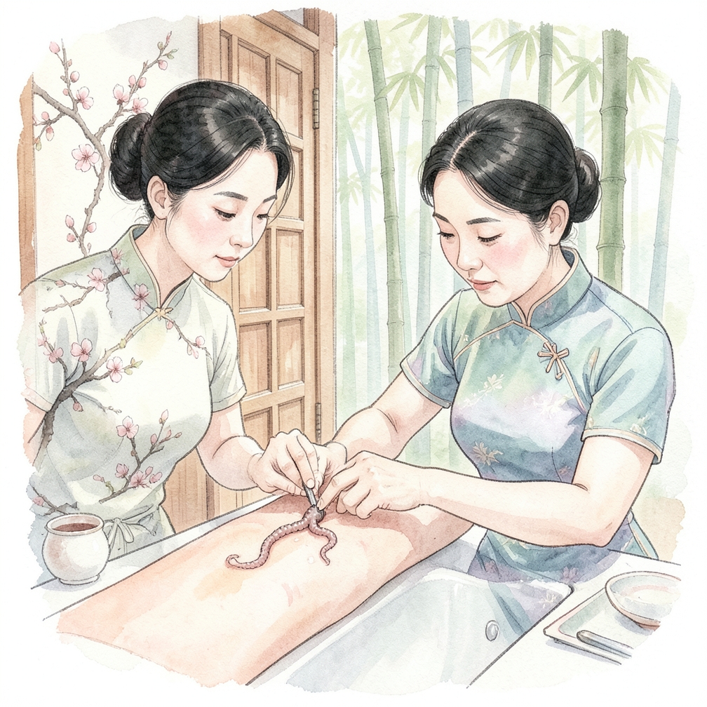 稳定吸血虫位置