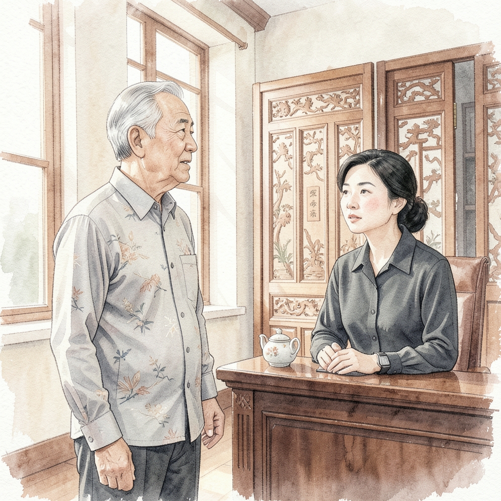 当案件准备就绪时，向法庭表明身份