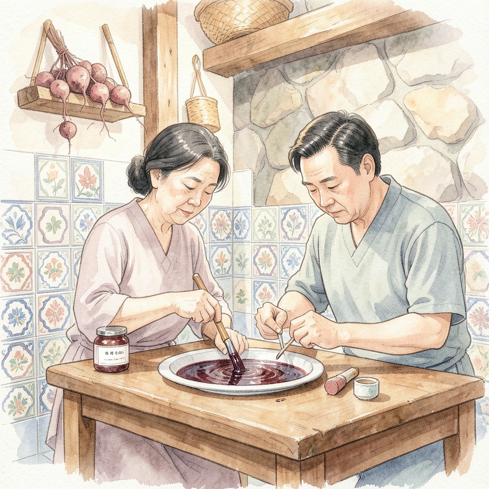 加入固色劑