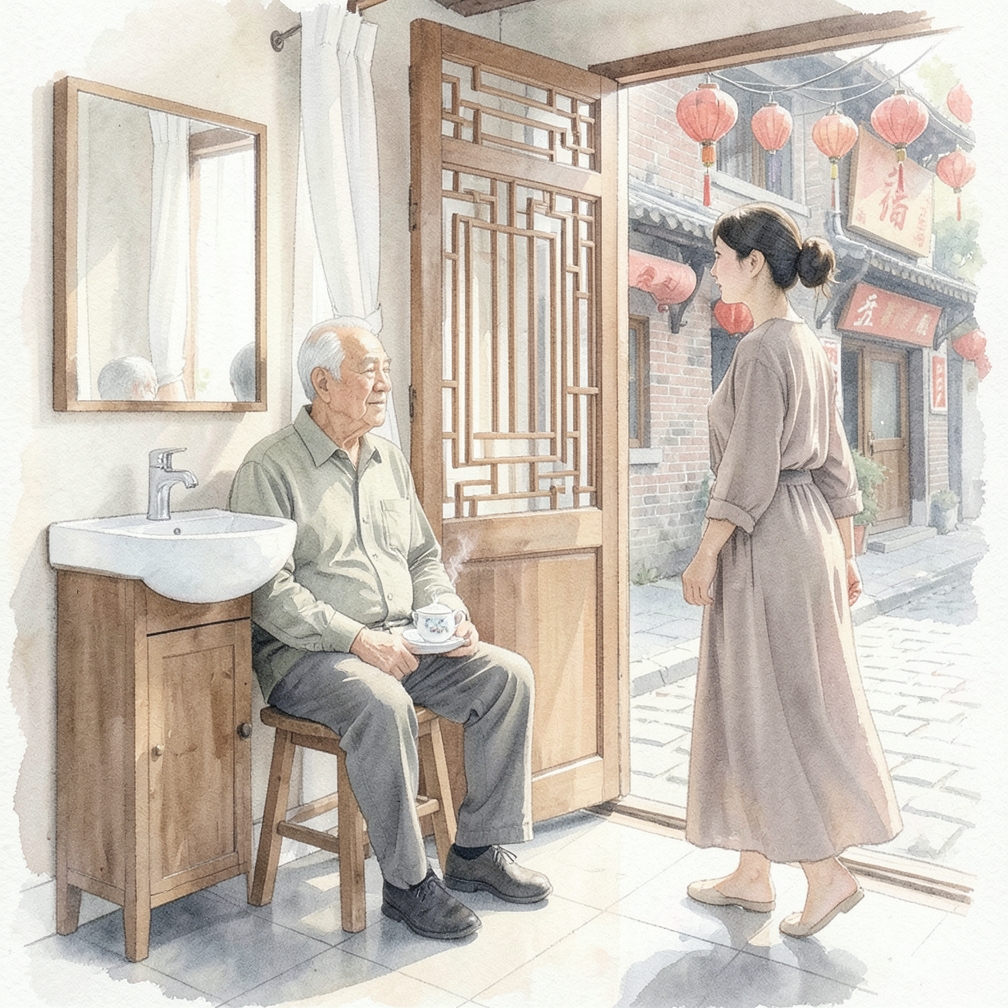 “我知道没有什么能让你感觉好些，但我希望我能做到。”