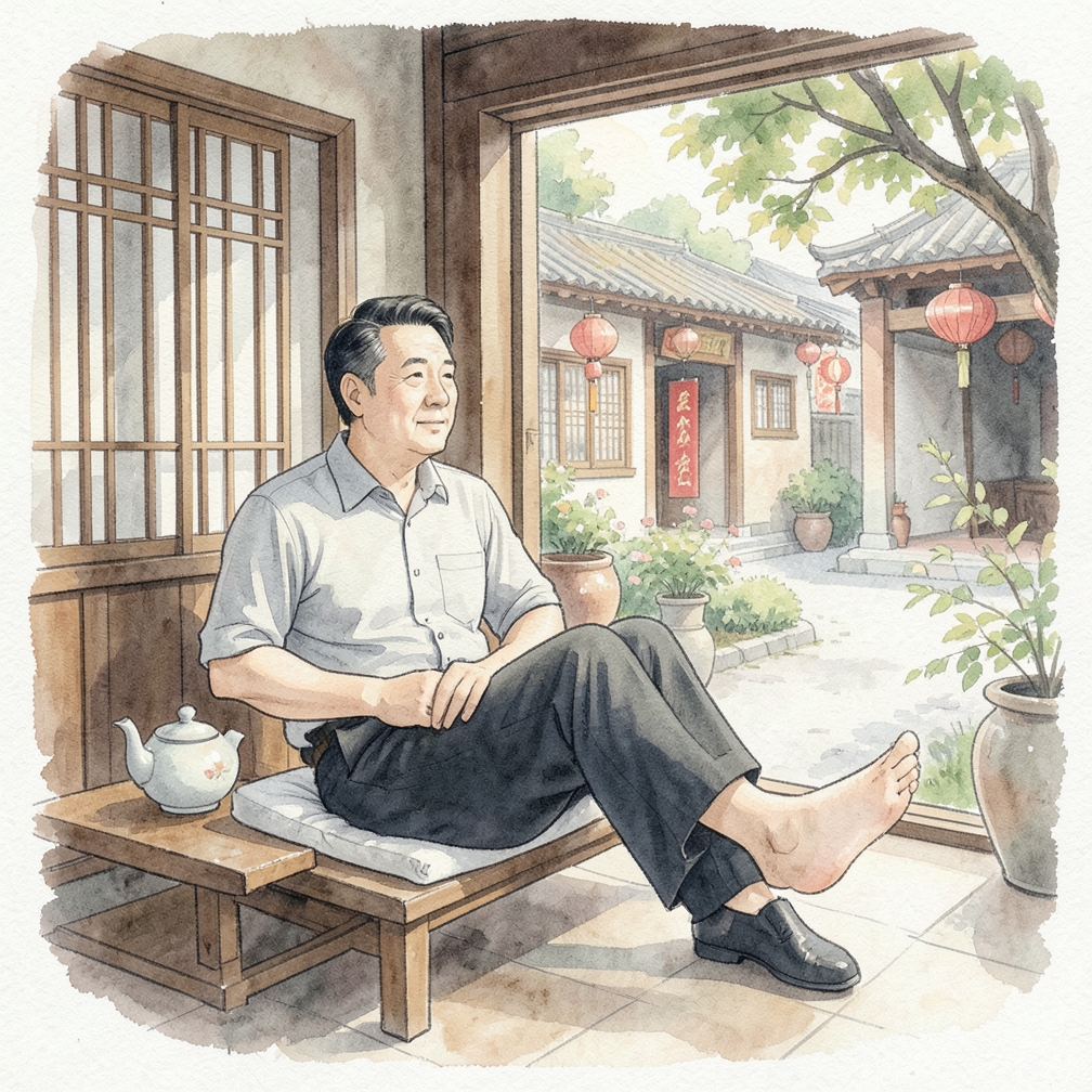 休息并抬高腿部