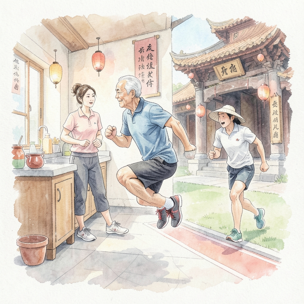 通过“高抬腿”练习增加步幅