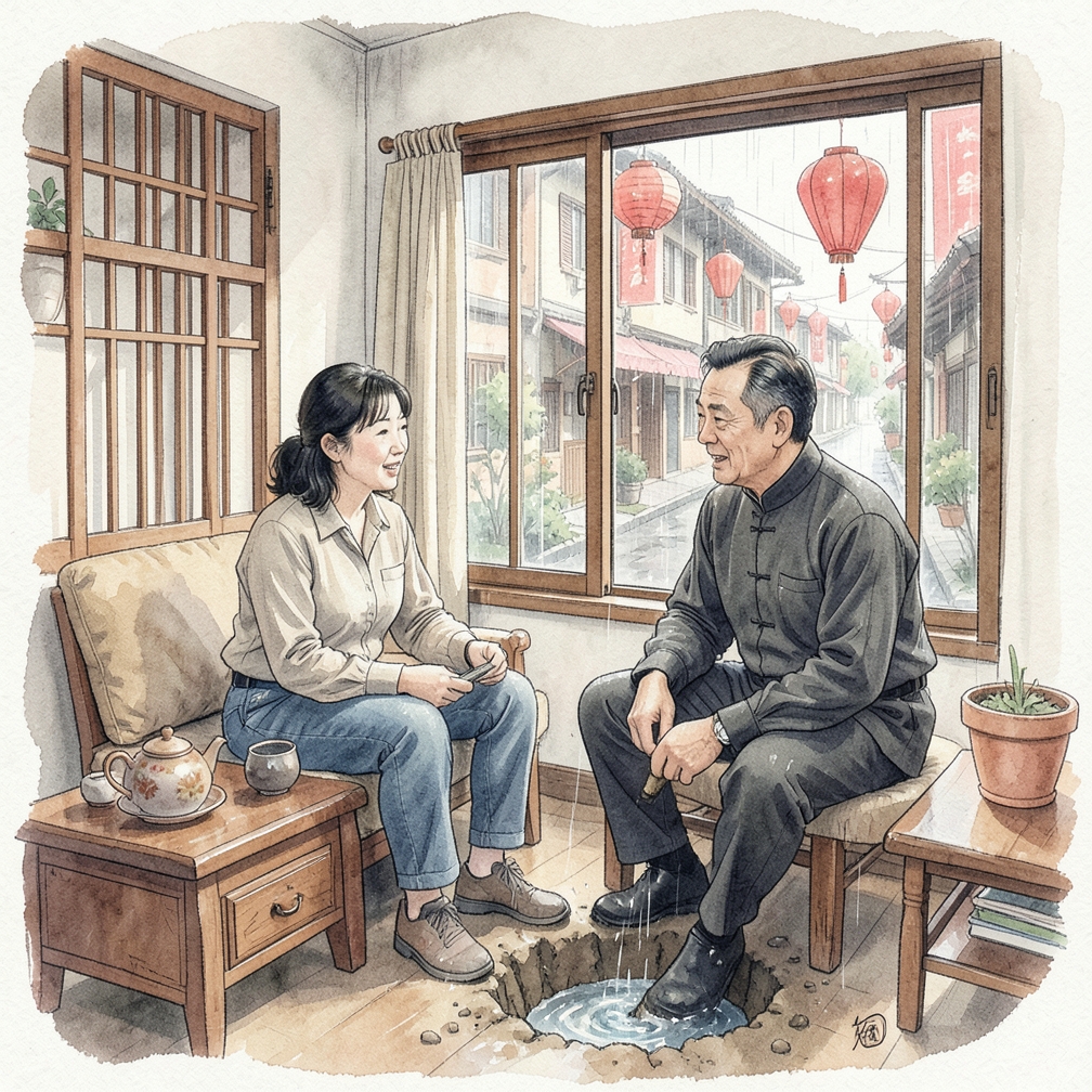 选择一个晴朗的日子挖洞