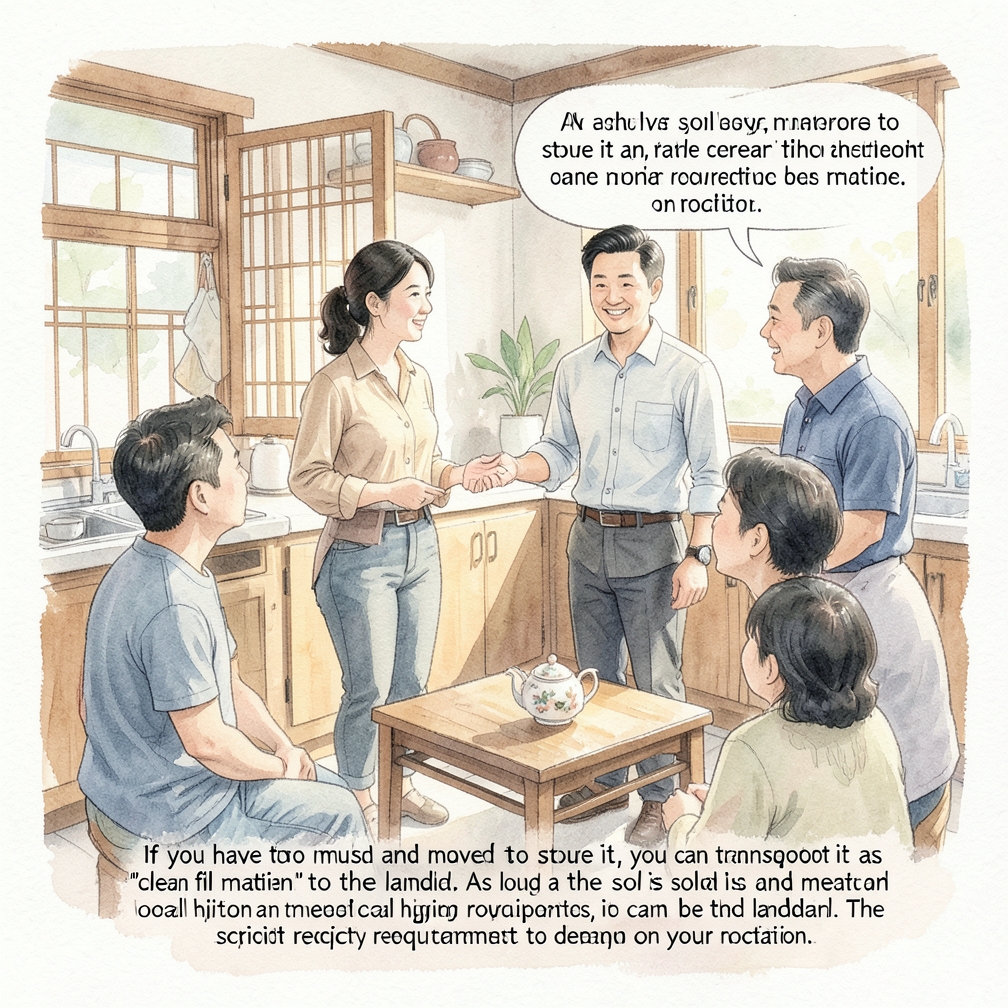 将土壤运送到垃圾场