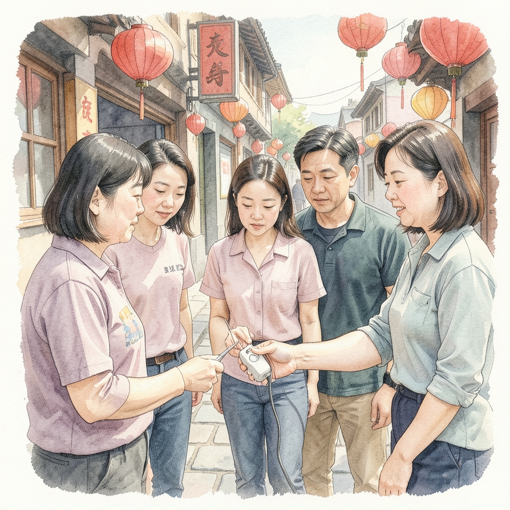 将测试灯探针的尖端插入保险丝的一个孔中进行测试。