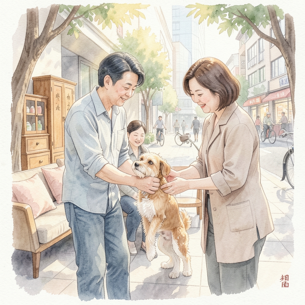 請他人協助穩定狗狗