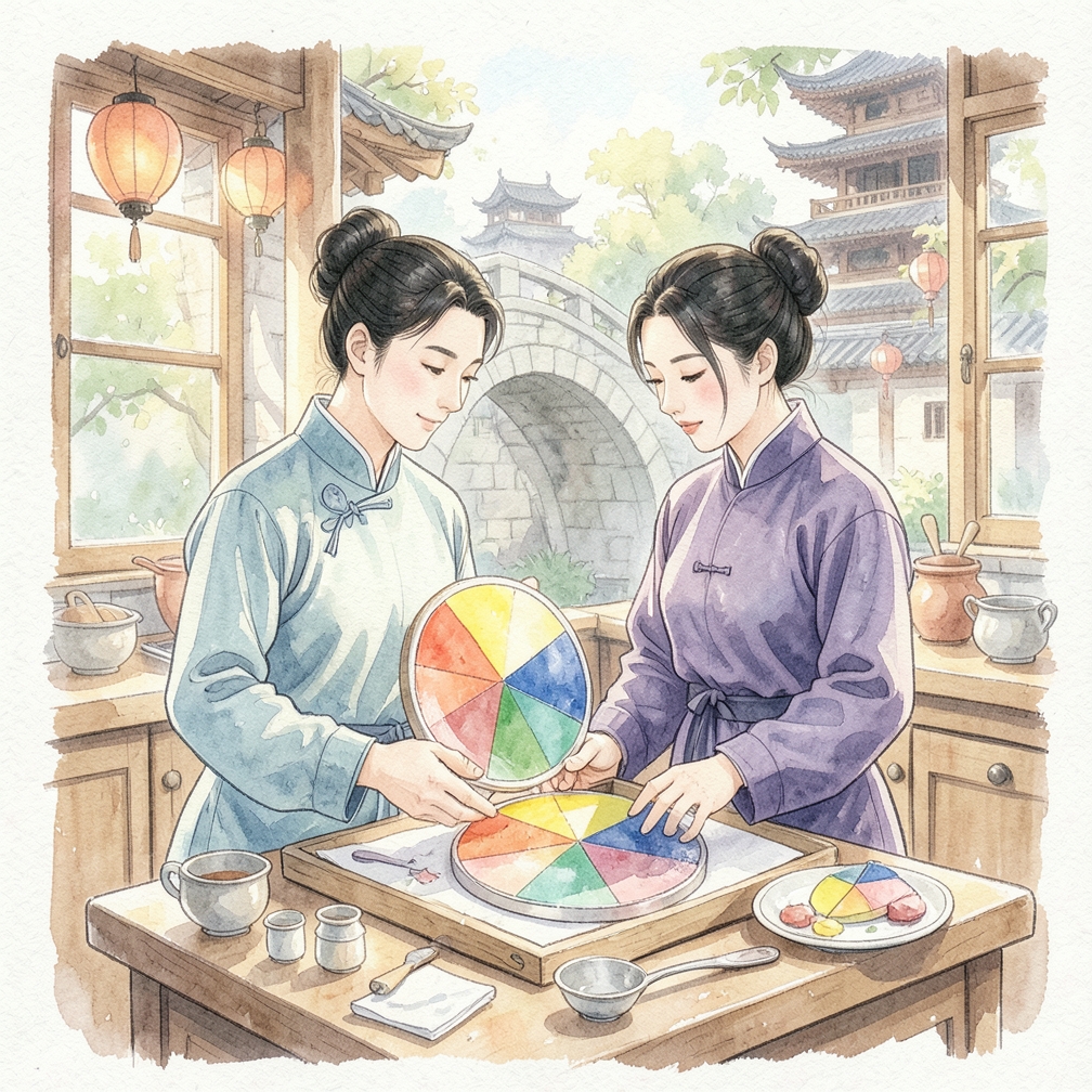 如何一步步制作牛顿圆盘