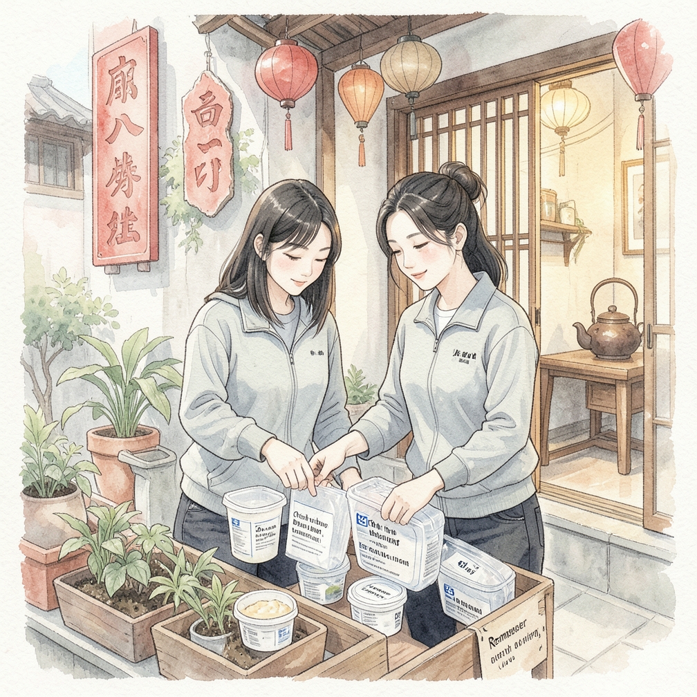 准备一个相同材质的大型塑料容器