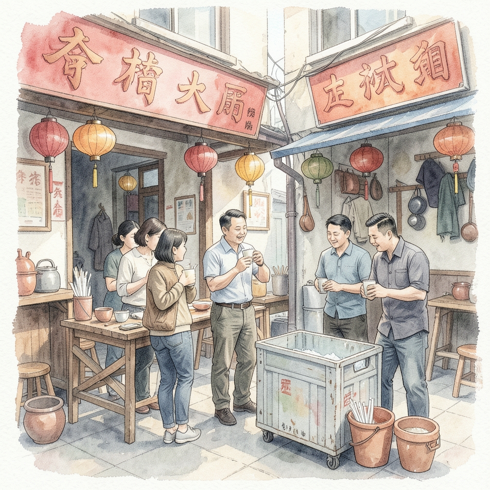 在使用吸管时将它们收集到塑料容器中