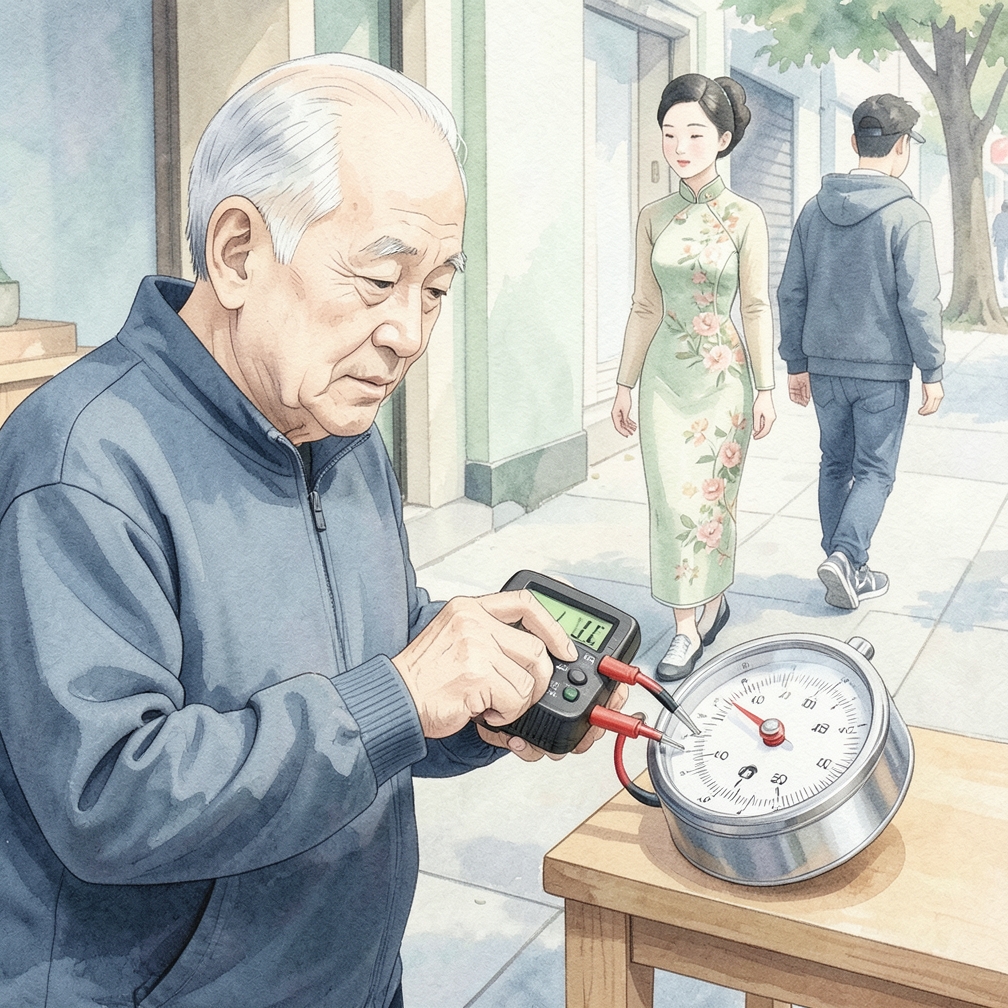 连接万用表进行测试