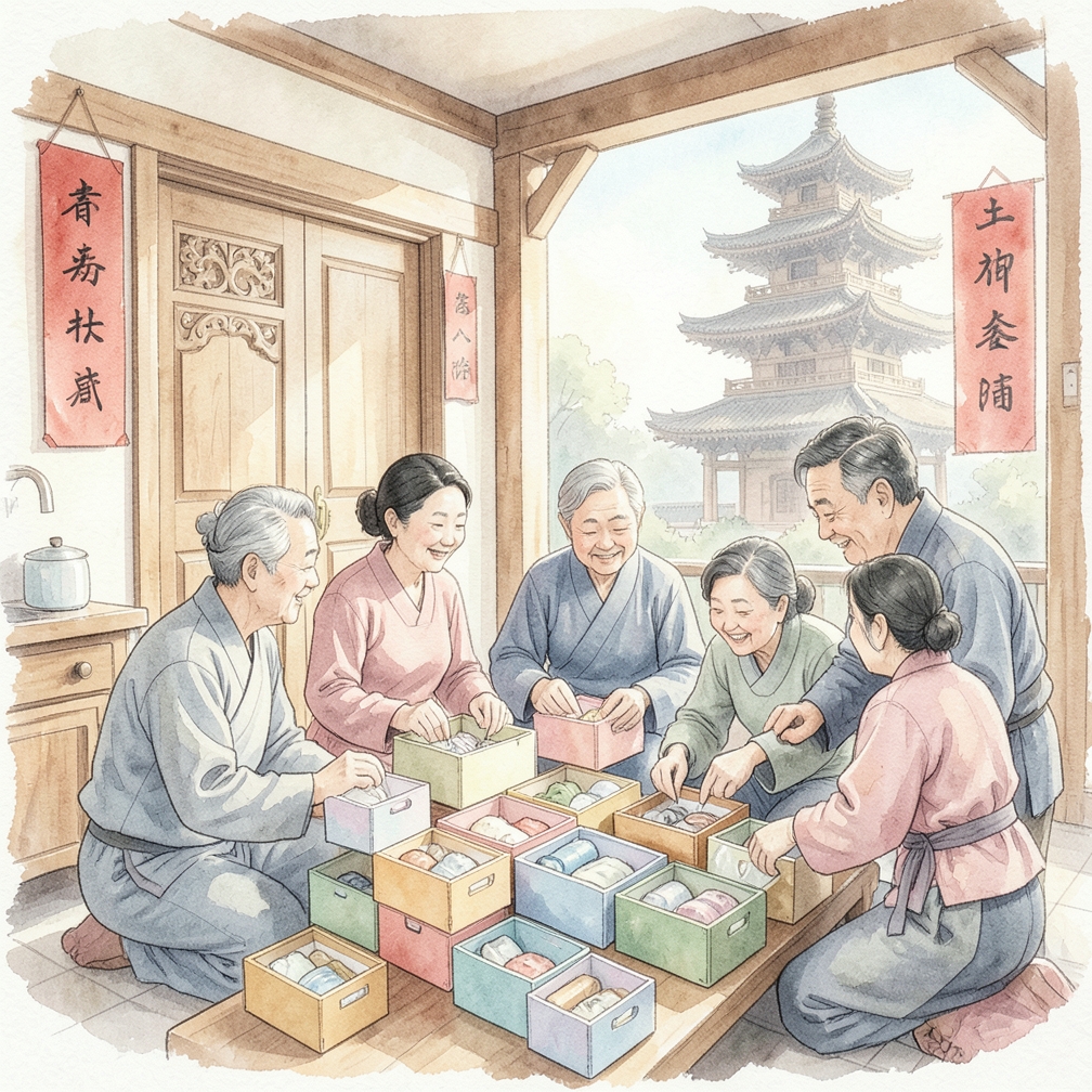 使用较小的立方体收纳洗漱用品和配饰