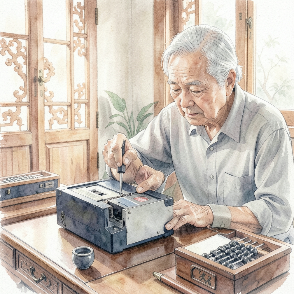 使用小平头螺丝刀将磁带外壳分开