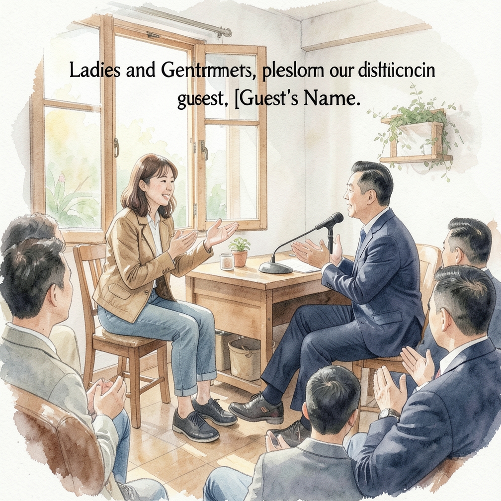 介绍演讲嘉宾