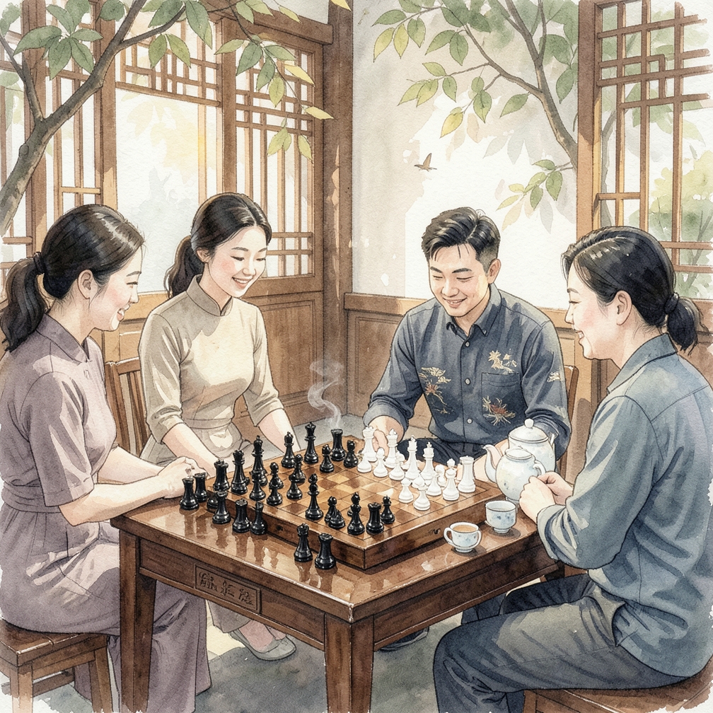 為棋子上色