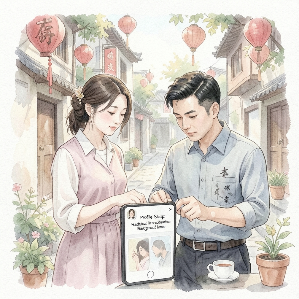 设置个人资料。