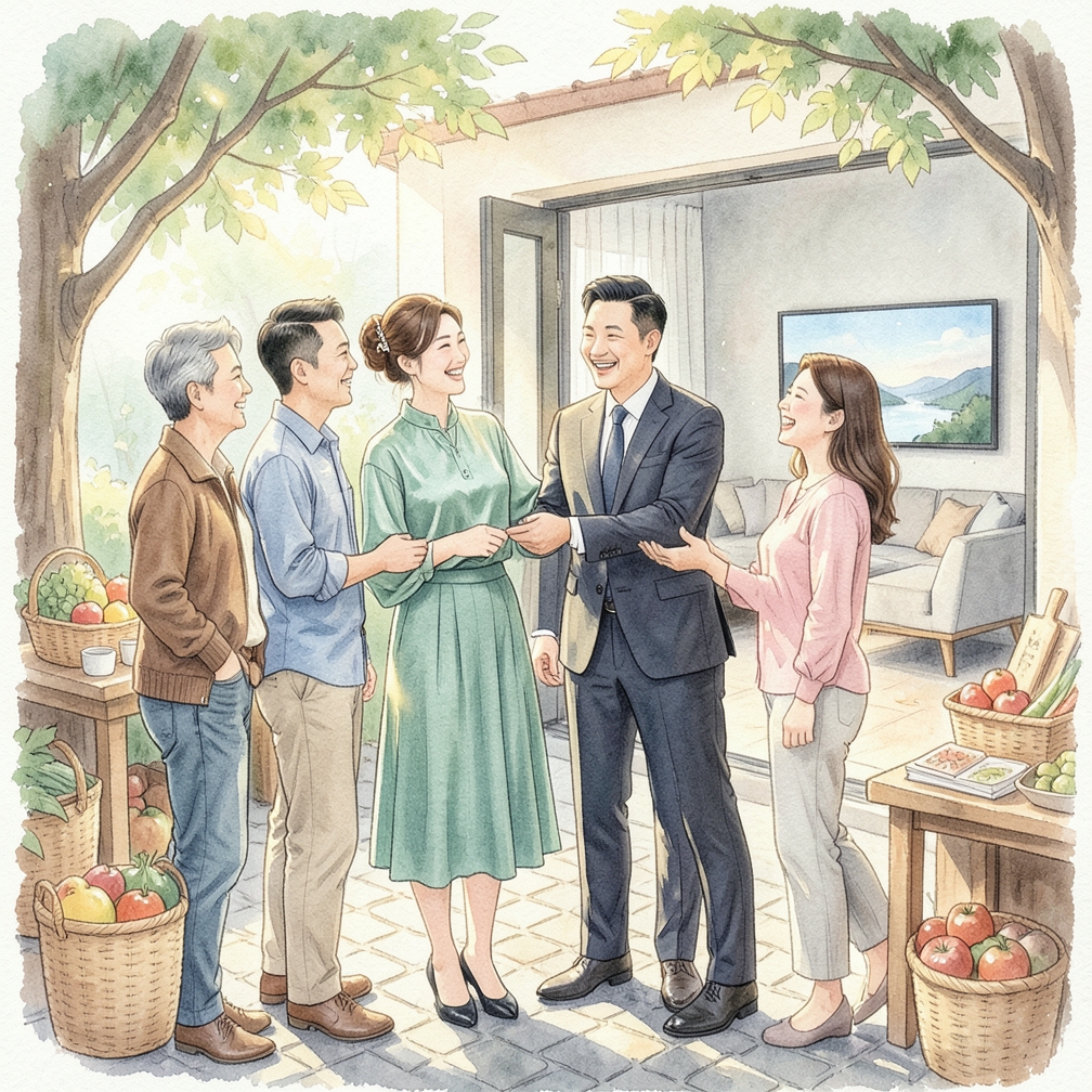 在別人面前讚美她