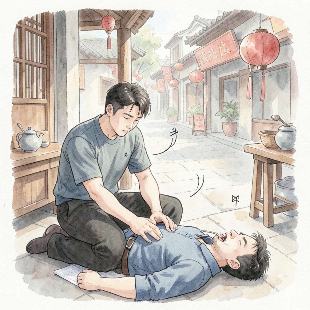 檢查傷者的氣道與呼吸