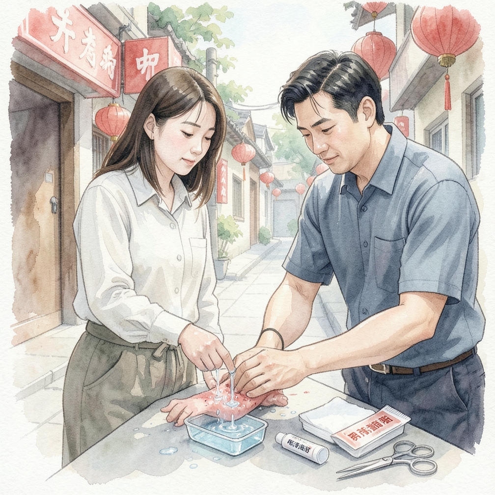為燒傷進行急救