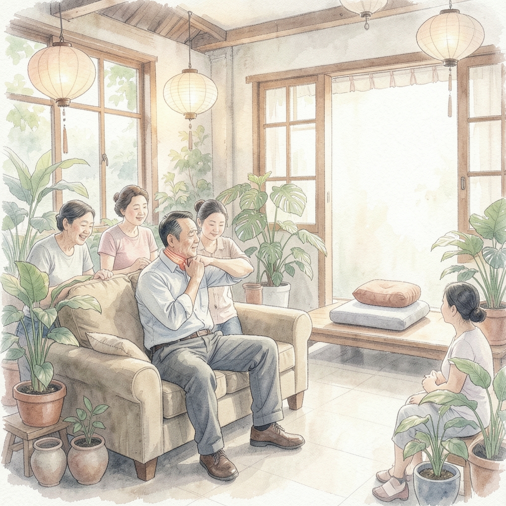 尝试自我按摩