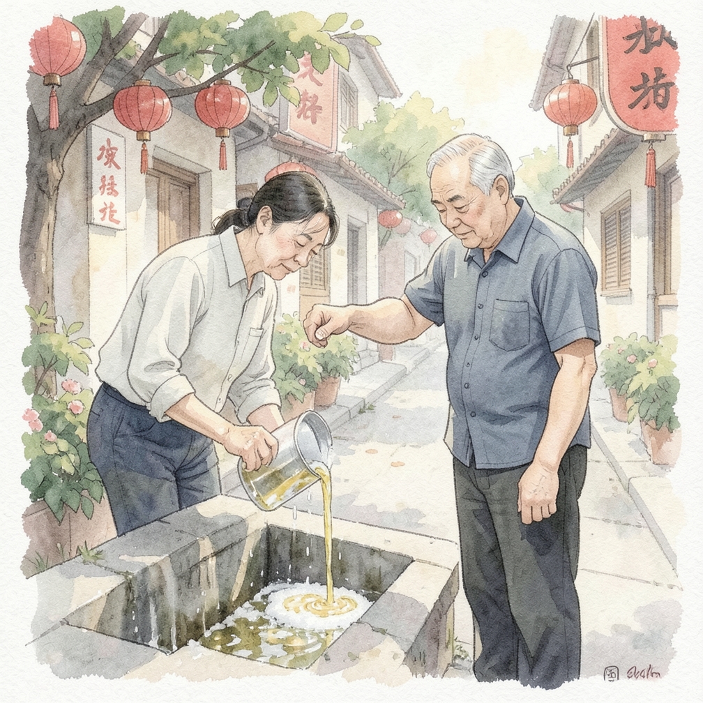 步骤3: 用小苏打和醋清洁