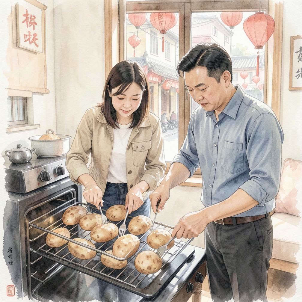 烘烤50至60分钟