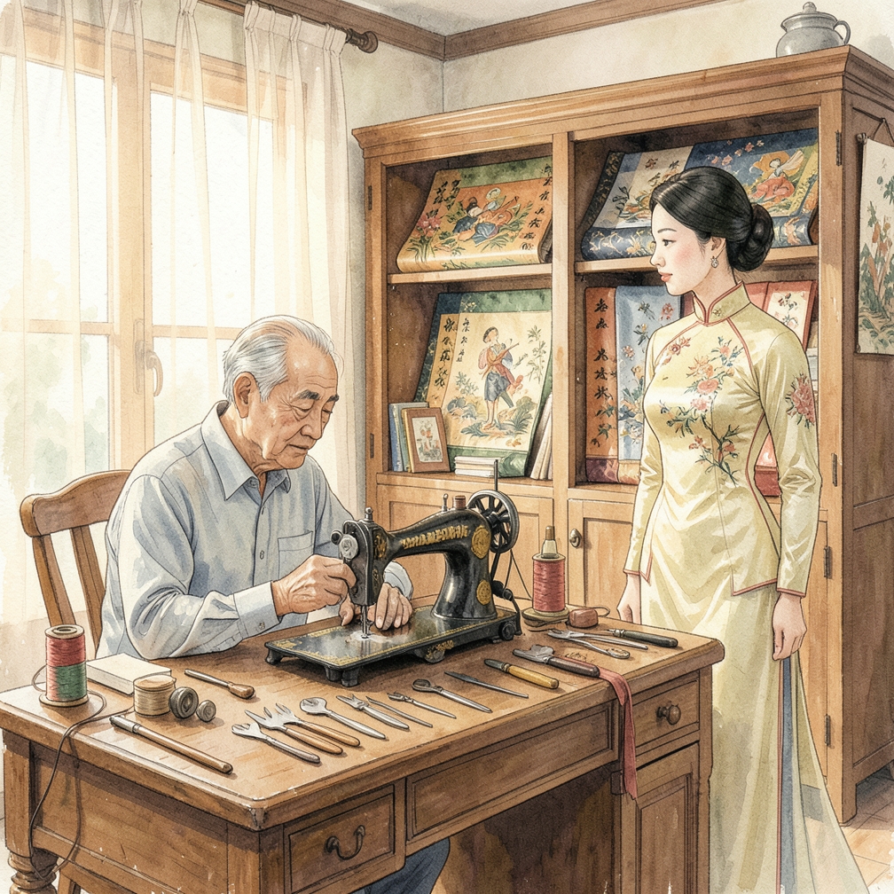 與歐根紗共事