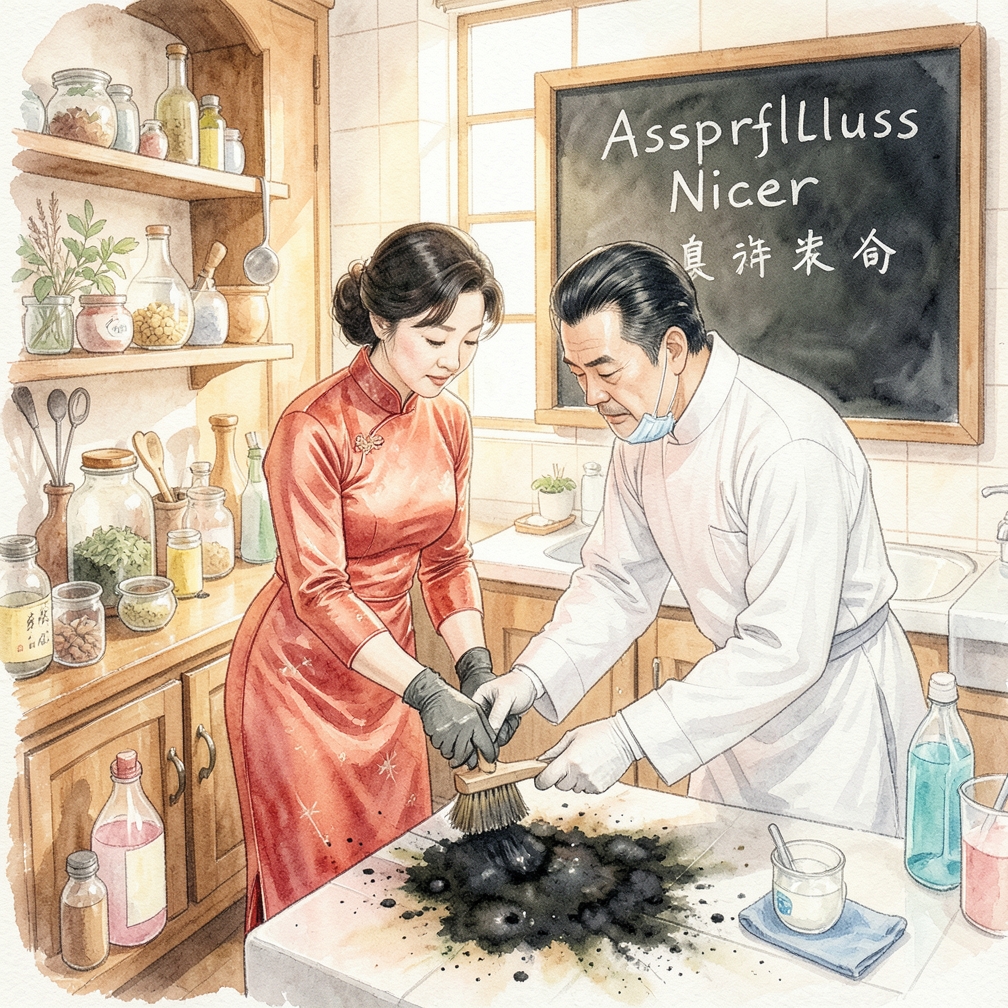 如何逐步处理黑曲霉菌感染