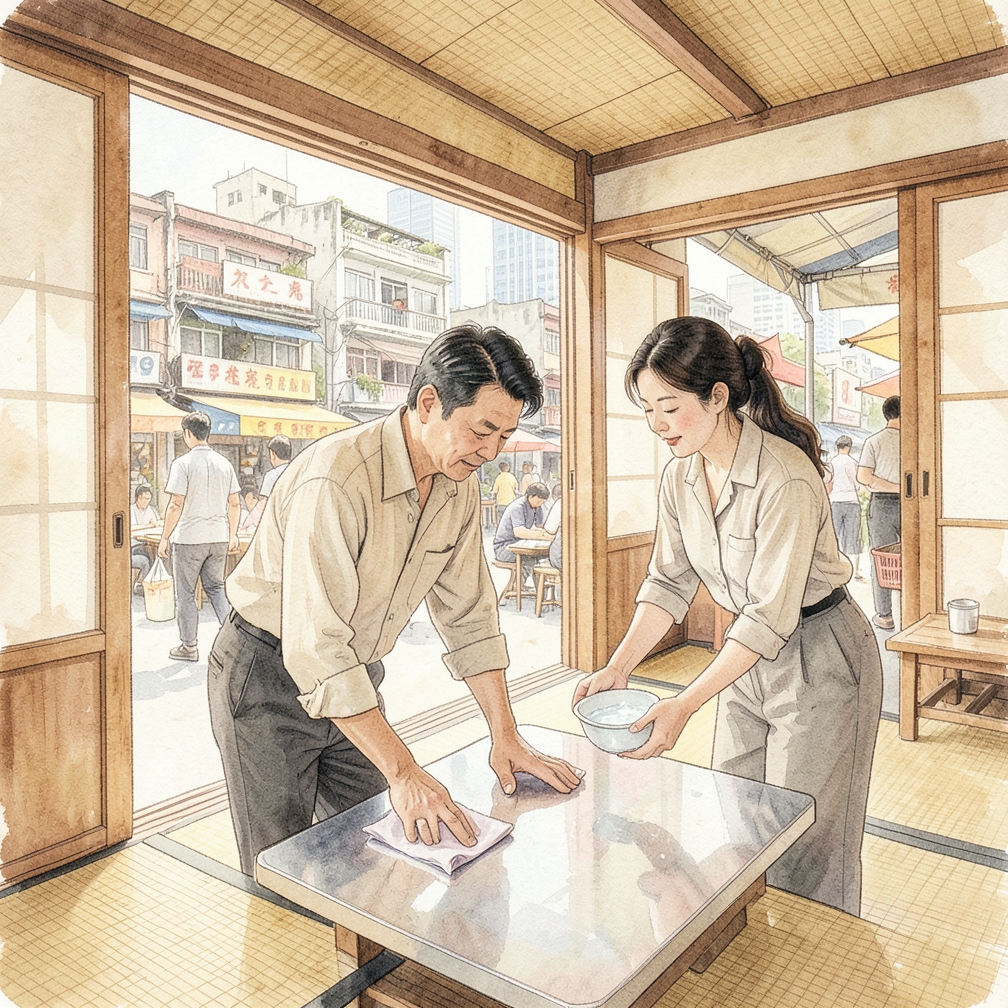冲洗铝表面