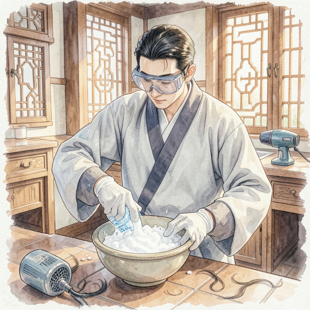 準備漂發溶液