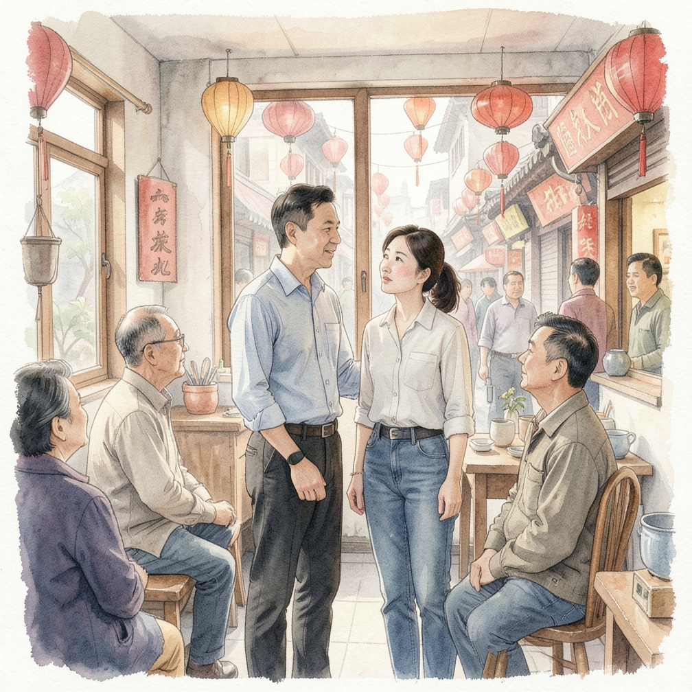 考虑她的感受和反应。