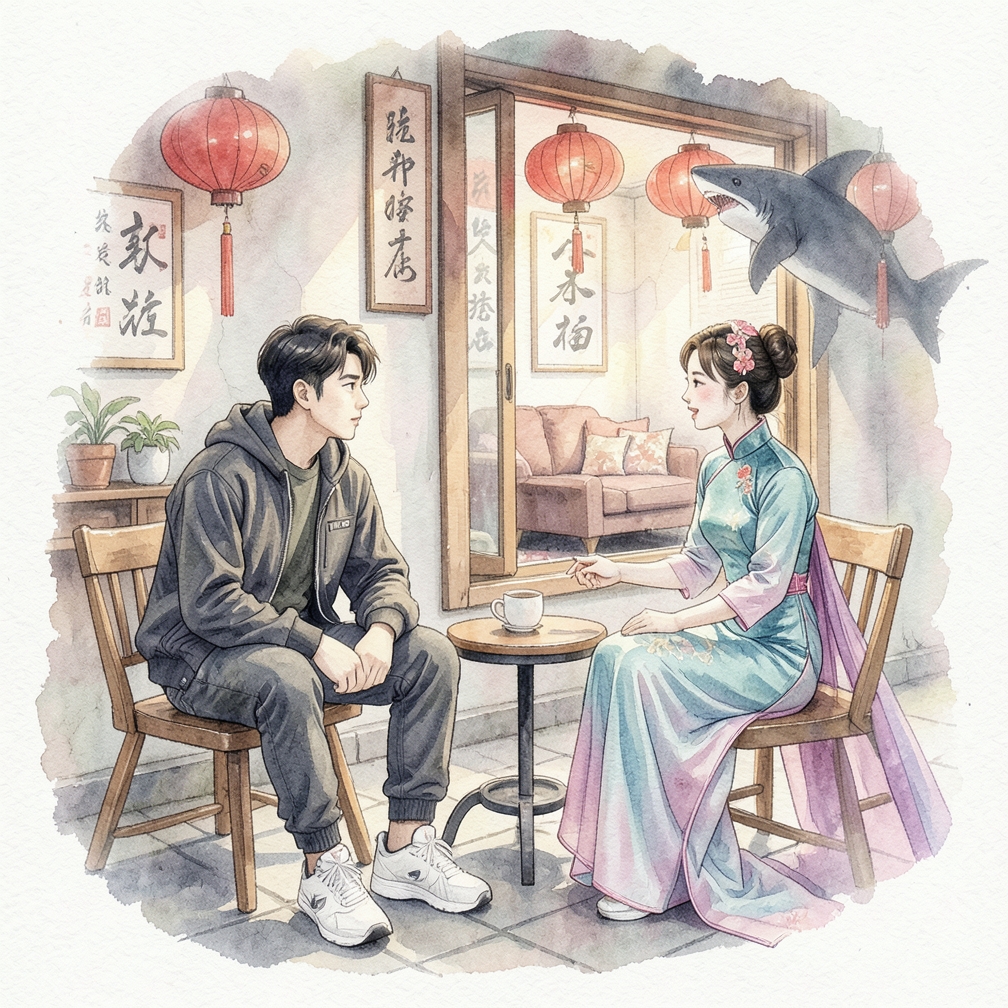鲨鱼接近你可能意味着挑战即将到来