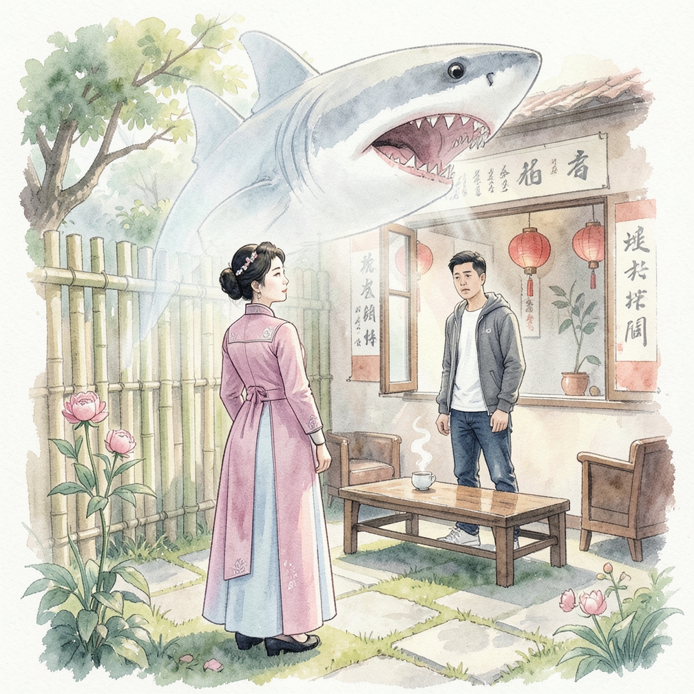 鲨鱼咬断你的肢体可能意味着你正在质疑自己的决定