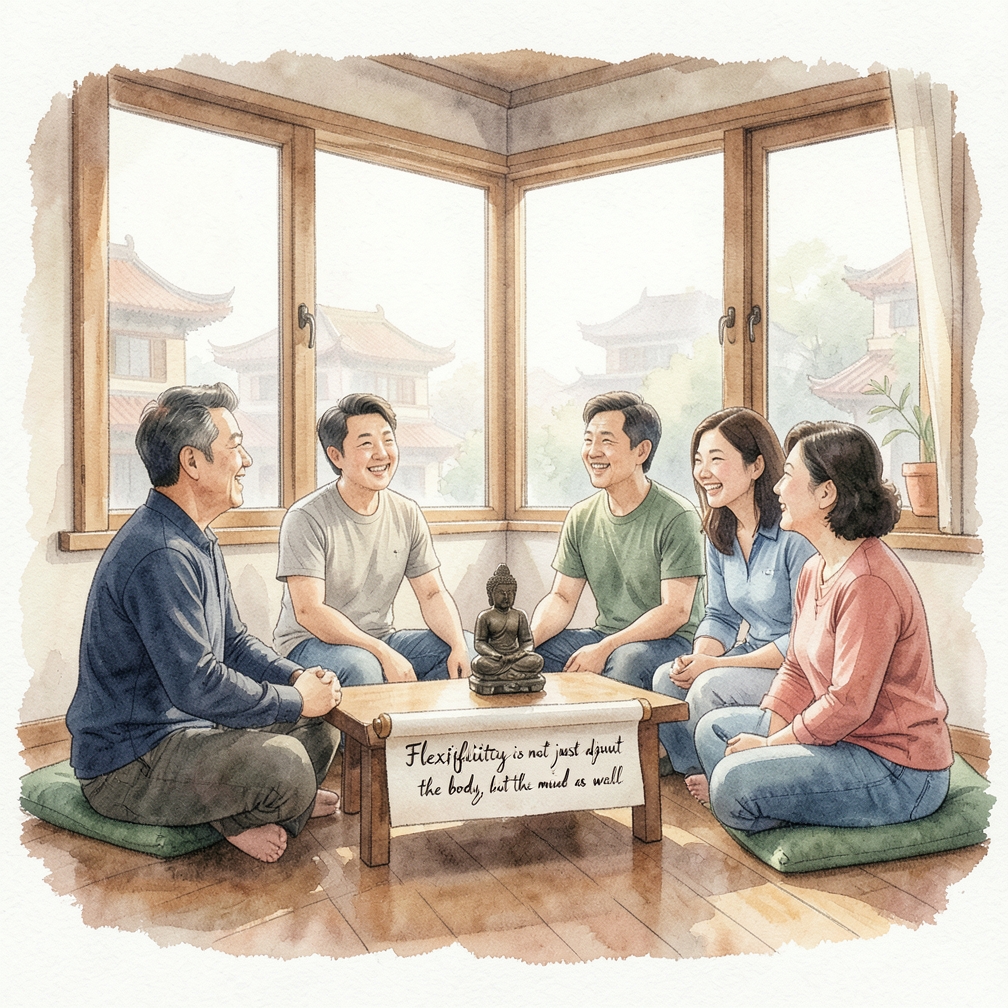 采用新的拉伸态度