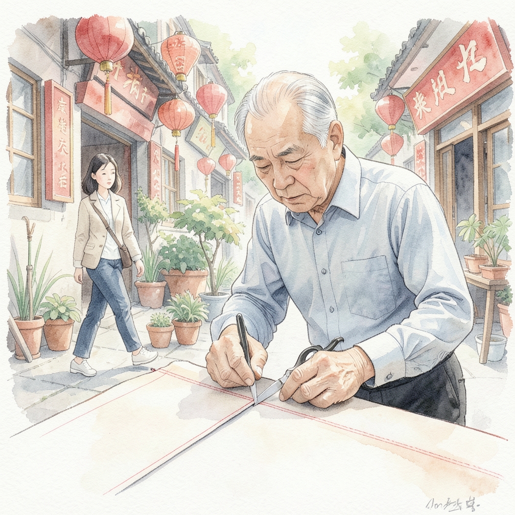 測試縫摺的深度