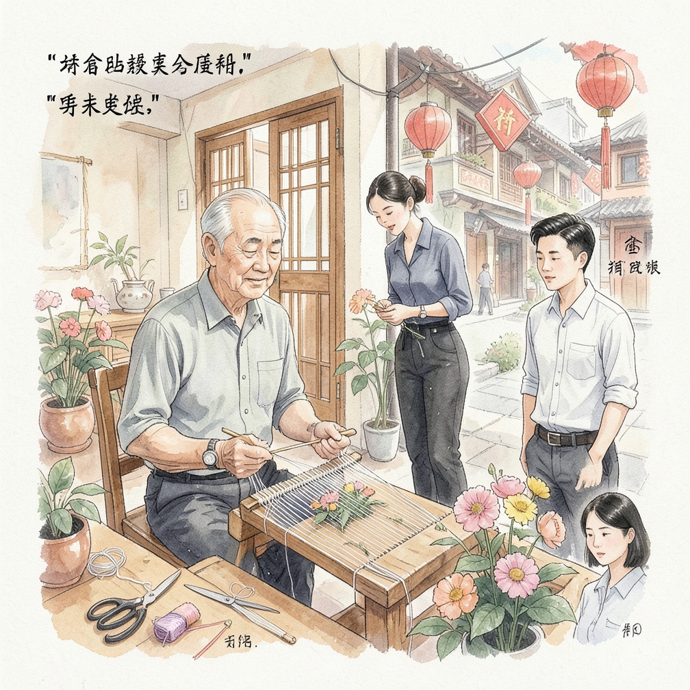 如何一步步编织一朵花