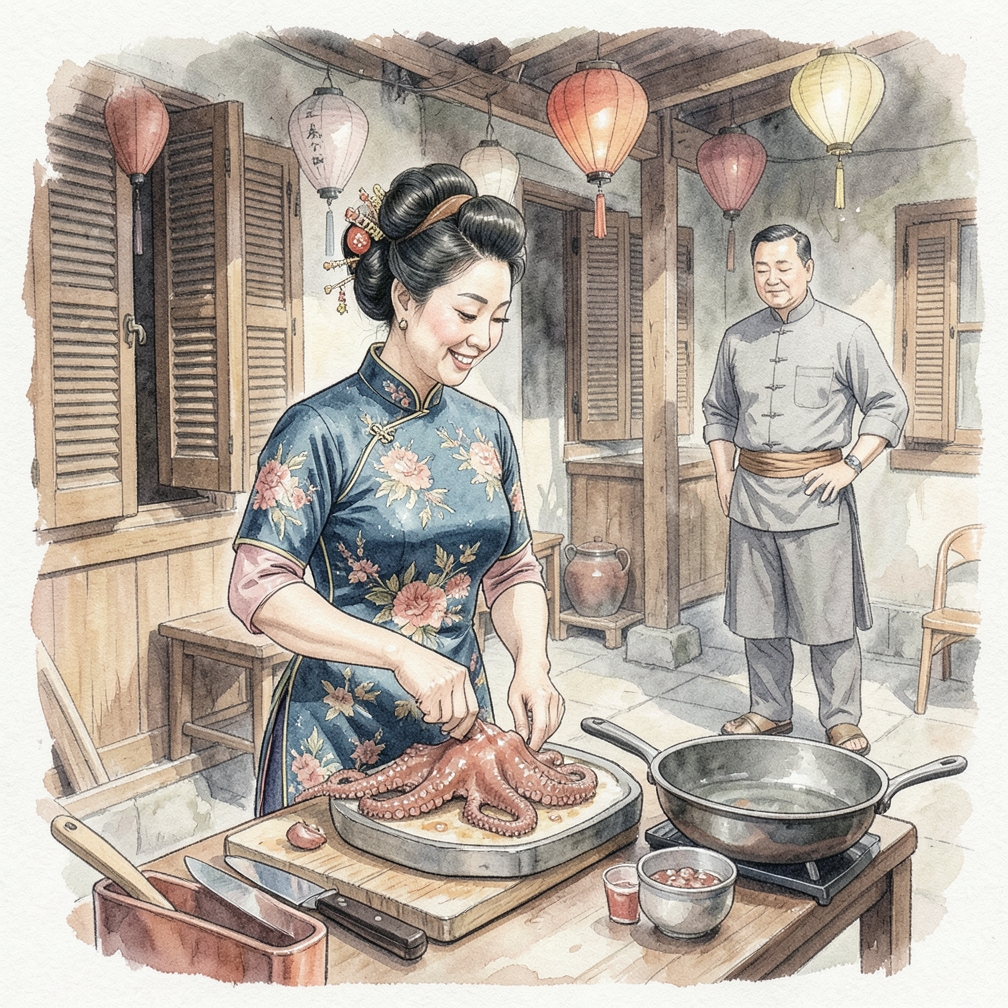 如何一步步处理并烹饪章鱼