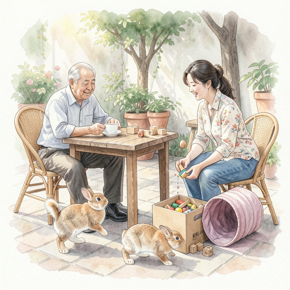 为兔子提供适当的玩具和活动