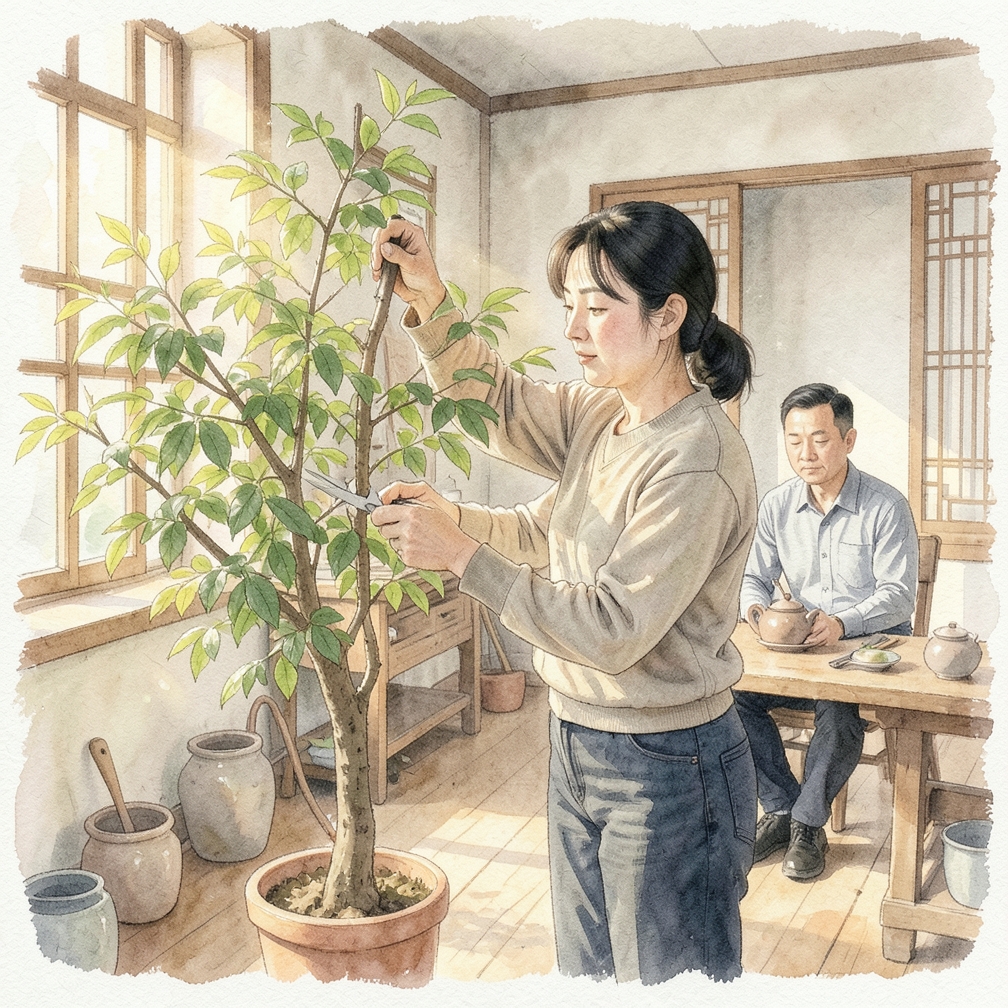 去除枝条密集区域
