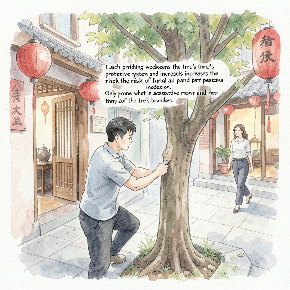 尽量减少修剪量