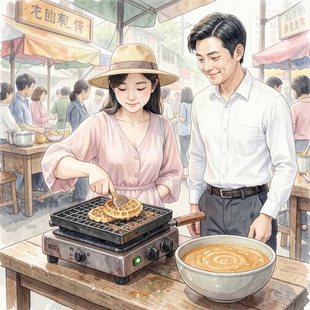 製作華夫餅