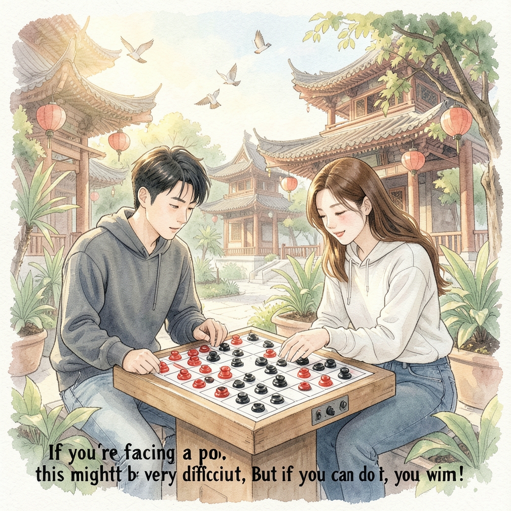 您好，尝试在两端有空位的情况下获得三连棋。
