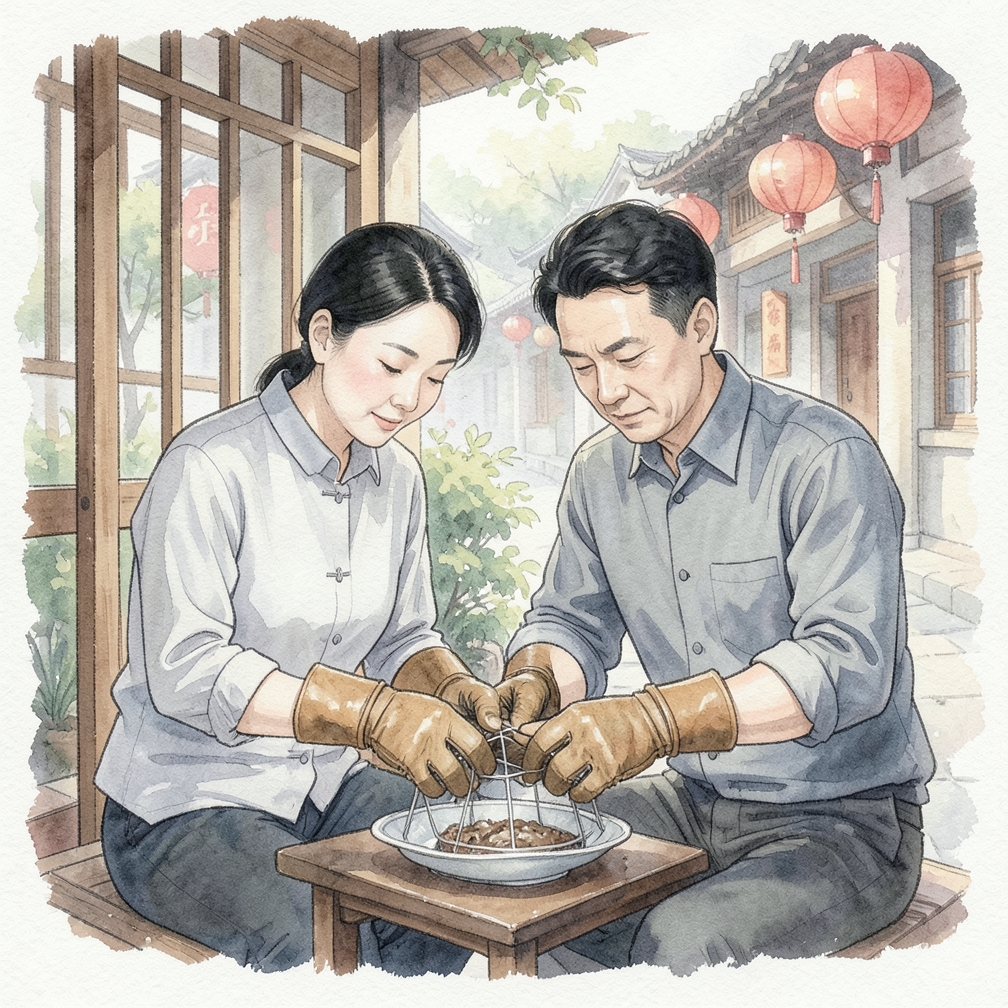 准备一双优质的皮革或帆布手套