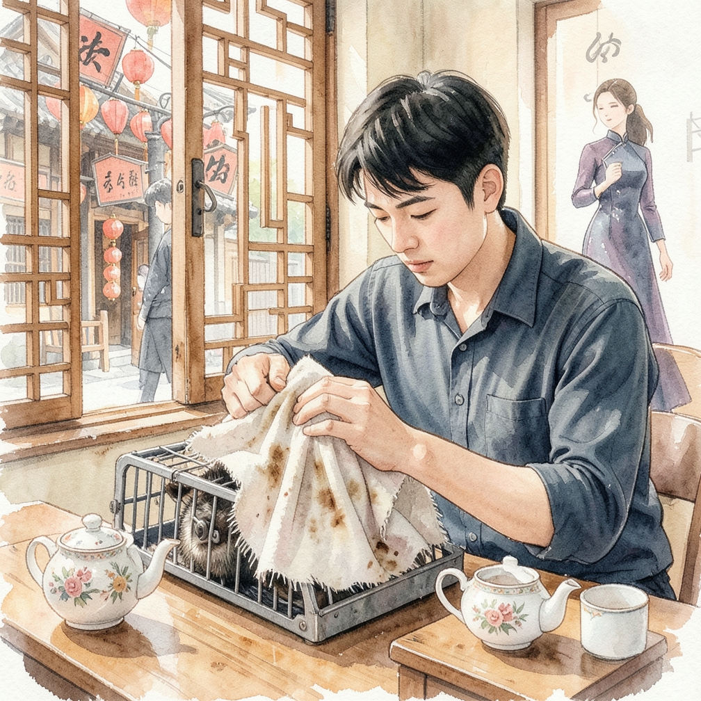 找到一块帆布或大毛巾