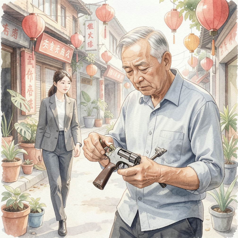 重新组装时轻度润滑左轮手枪