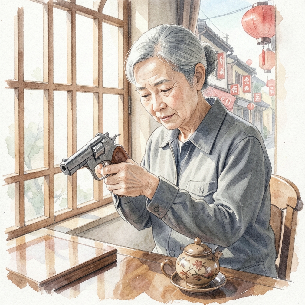 将击锤置于半扣位置