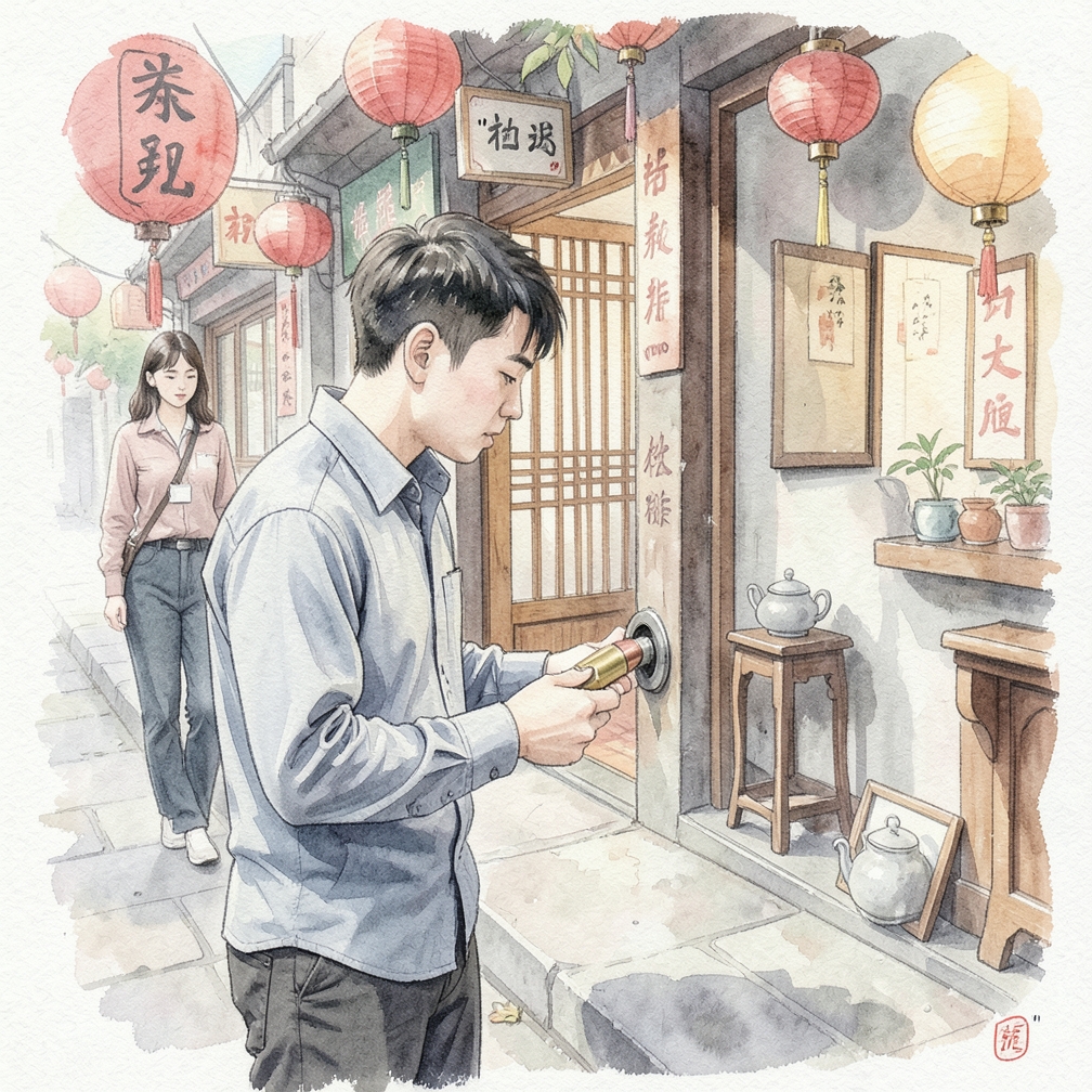 将弹丸放在弹膛开口处