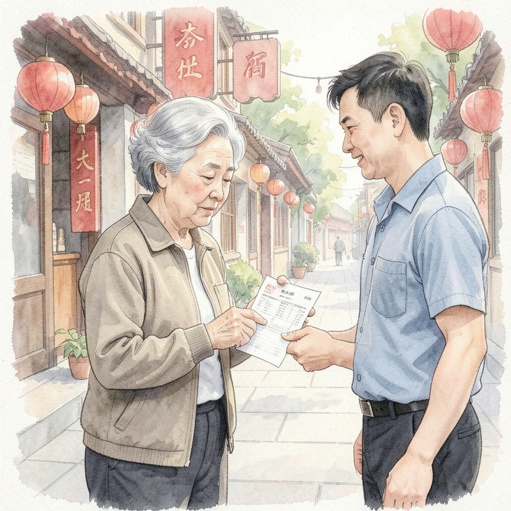 索取现金支付的收据
