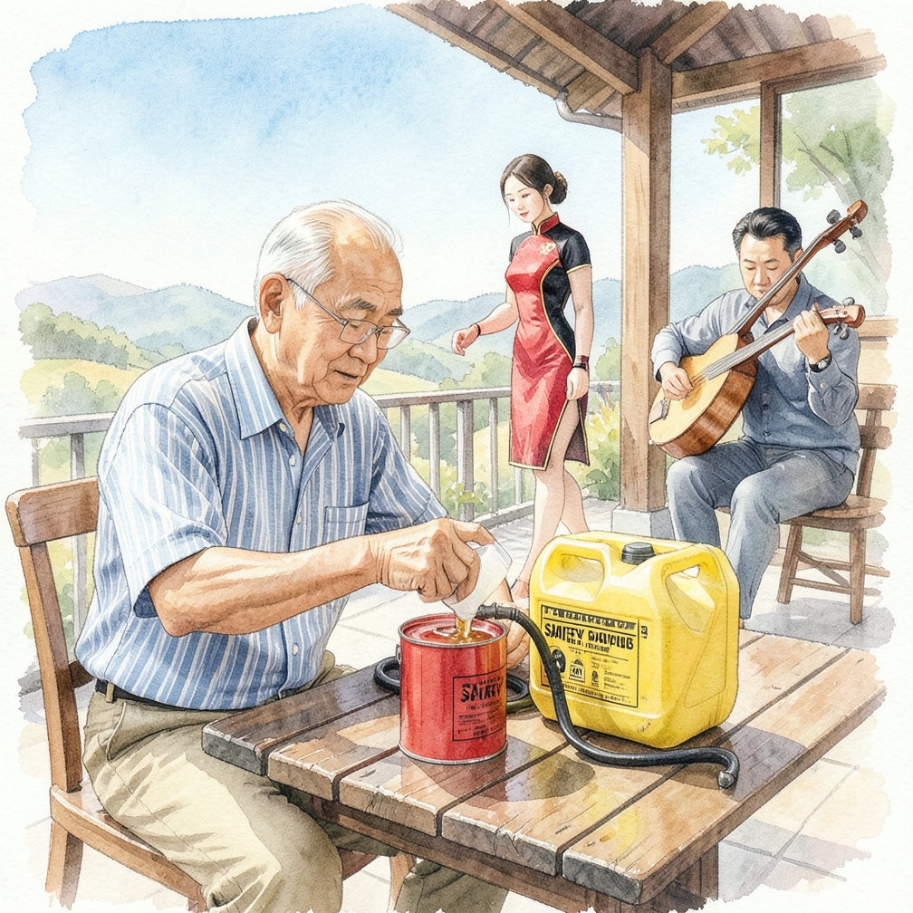排空油箱