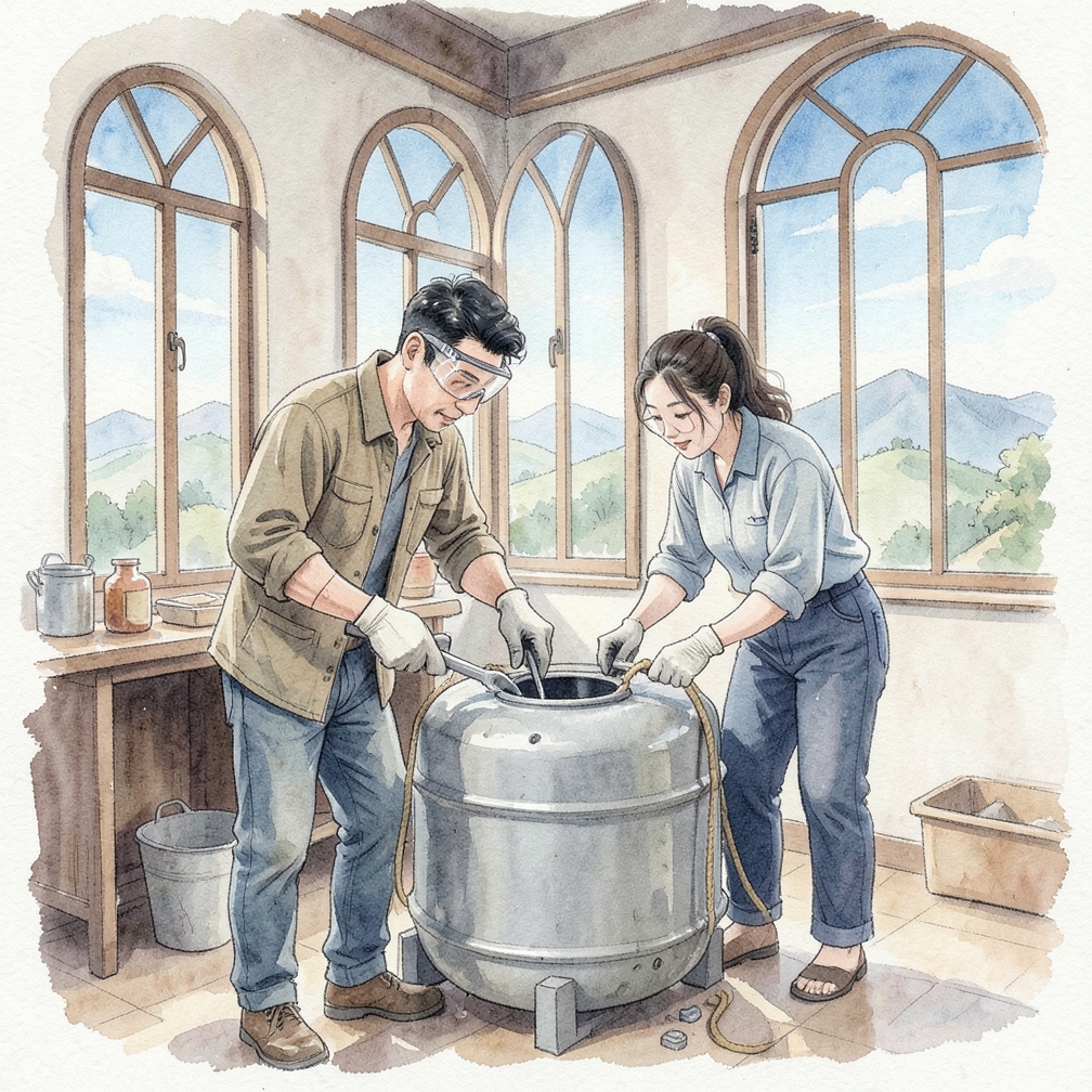 將油箱從車輛上拆除